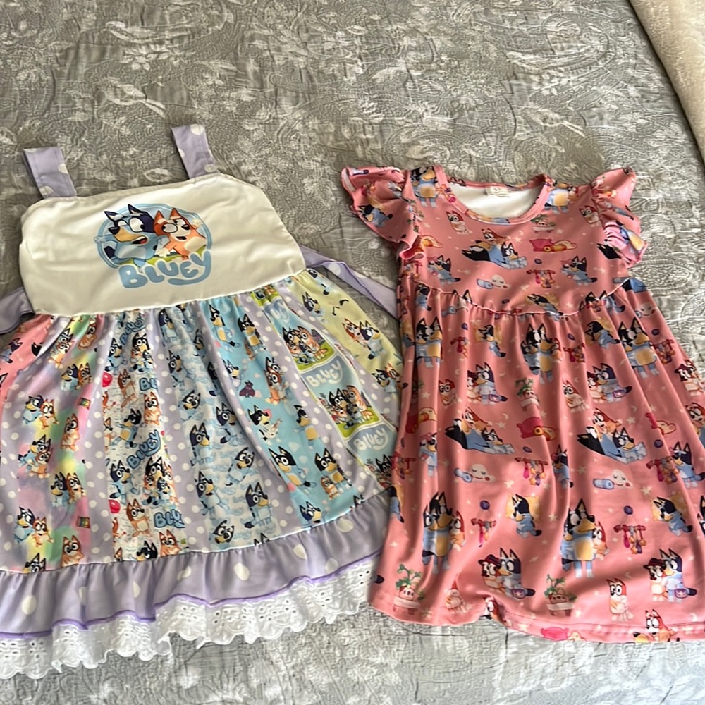 Bluey dress toddler girl size 4T
